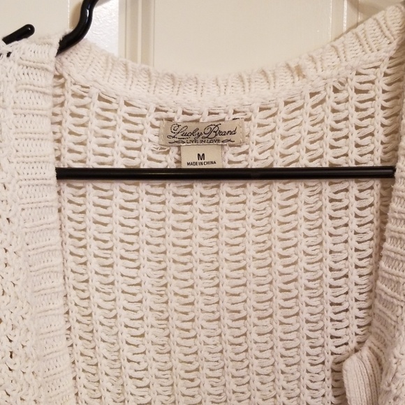 Lucky brand cream sweater - Picture 2 of 3